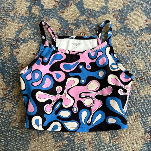 Year of Ours Splash Print Top M - Picture 1 of 3